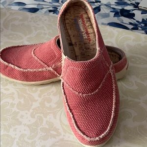 Red slides! Comfy as can be!